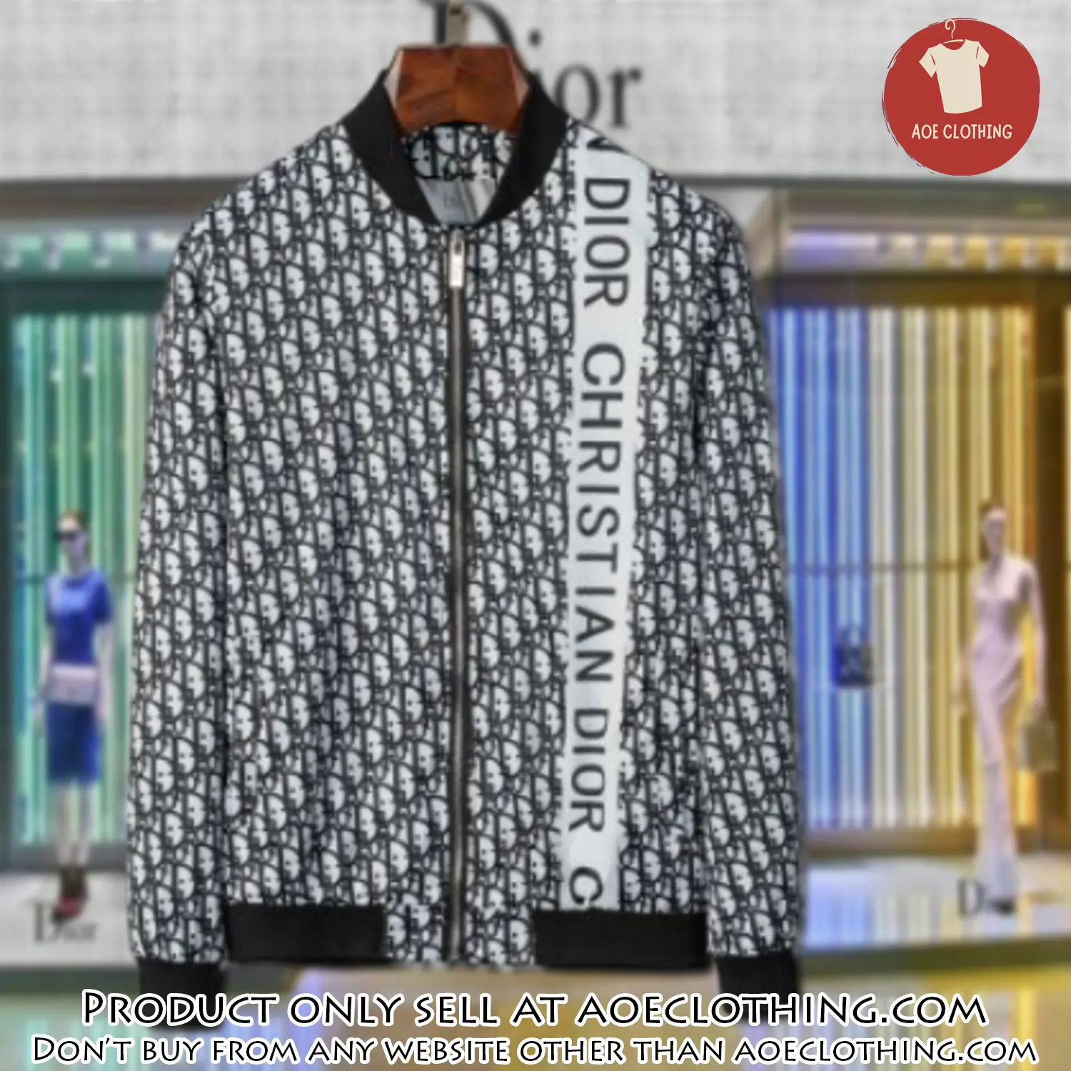 Dior luxury brand varsity zipper jacket vst1074 aoe2530150